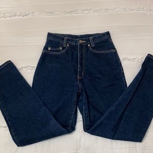 Camel Road Dark Denim Jeans XS 24 Inch High Waist